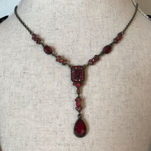 Red crystal necklace